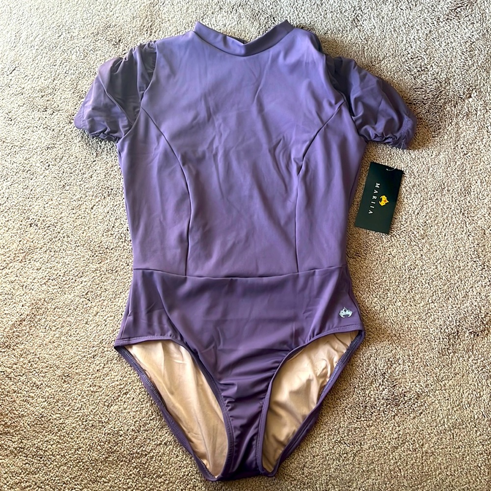 NWT Mariia short sleeved ballet leotard